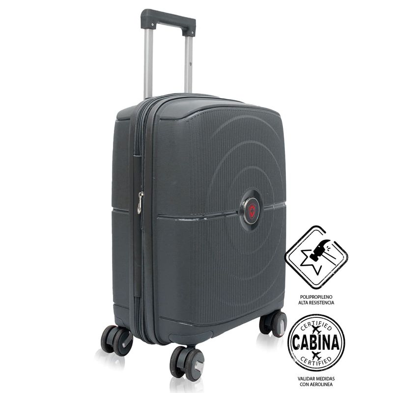 EXPLORA MALETAS - Maleta Rigida Cabina Fresno Gris