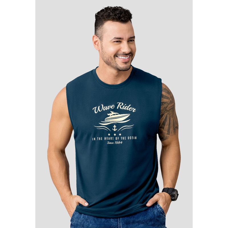 MARKETING PERSONAL - Camisilla Hombre Azul Profundo Mp 110528