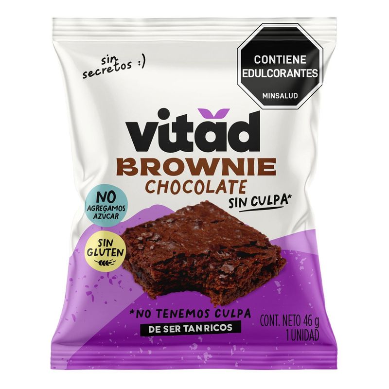 ALQUERIA - Brownie Vitad sin gluten Pack 4unds x46g c/u