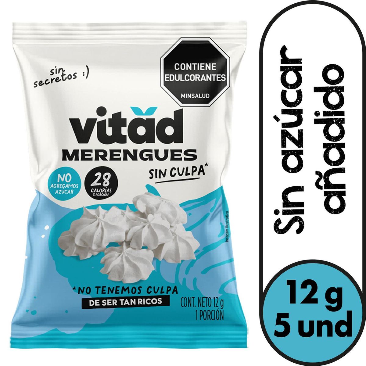 ALQUERIA - Merengues Vitad Pack 5unds x20g c/u
