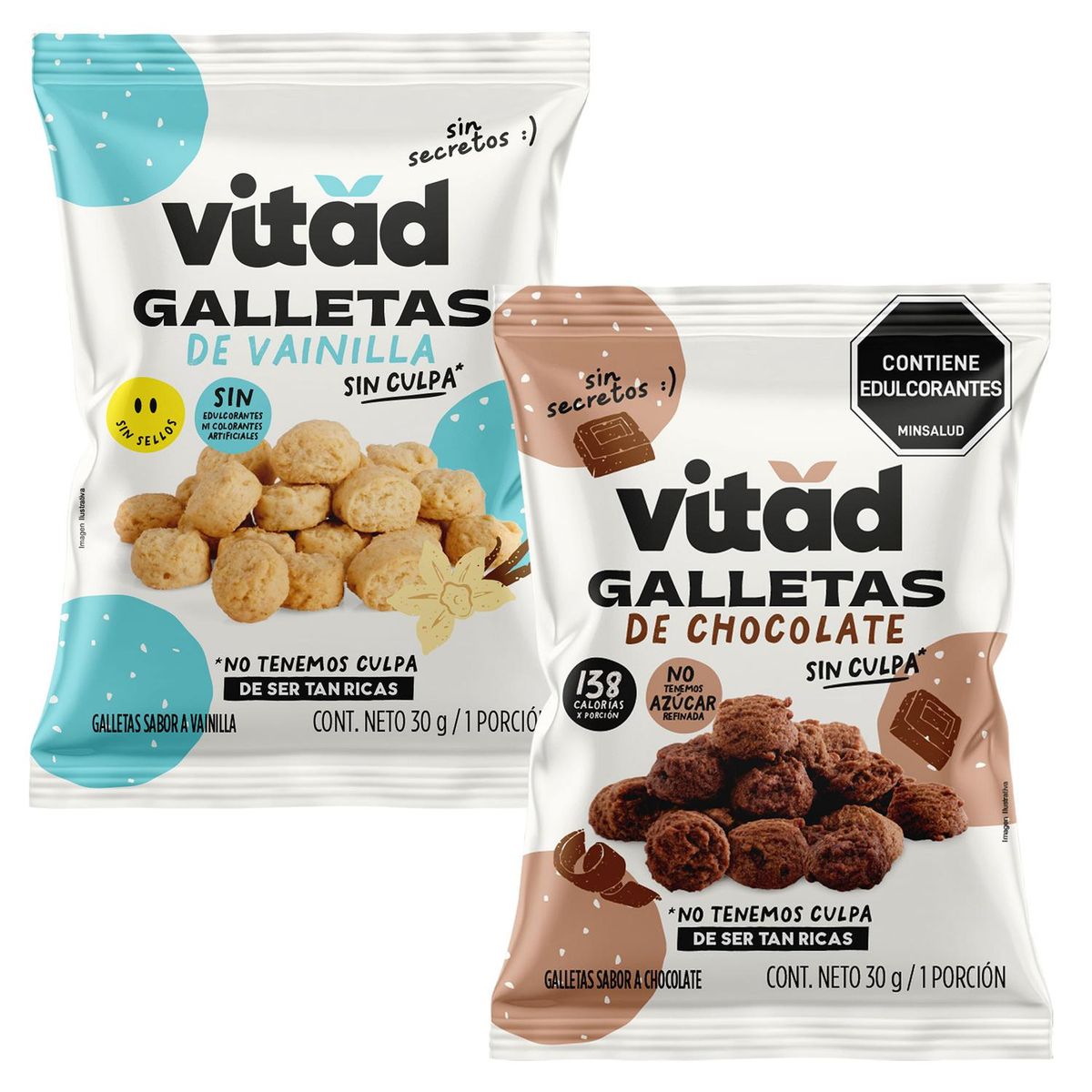 ALQUERIA - Galletas Vitad surtido Pack 4unds x30g c/u