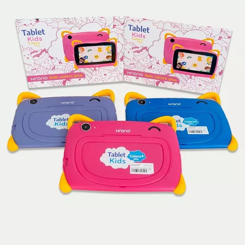 KRONO - Tablet Para Niños Y Niñas Kids Color Plus 3x32gb Krono