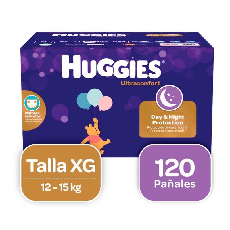 HUGGIES - Pañales  Huggies Ultraconfort Talla 4 / XG / 120 Unidades