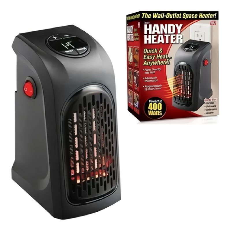 GENERICO - Calefactor Ambiente Temperatura Graduable Temporizador Hogar