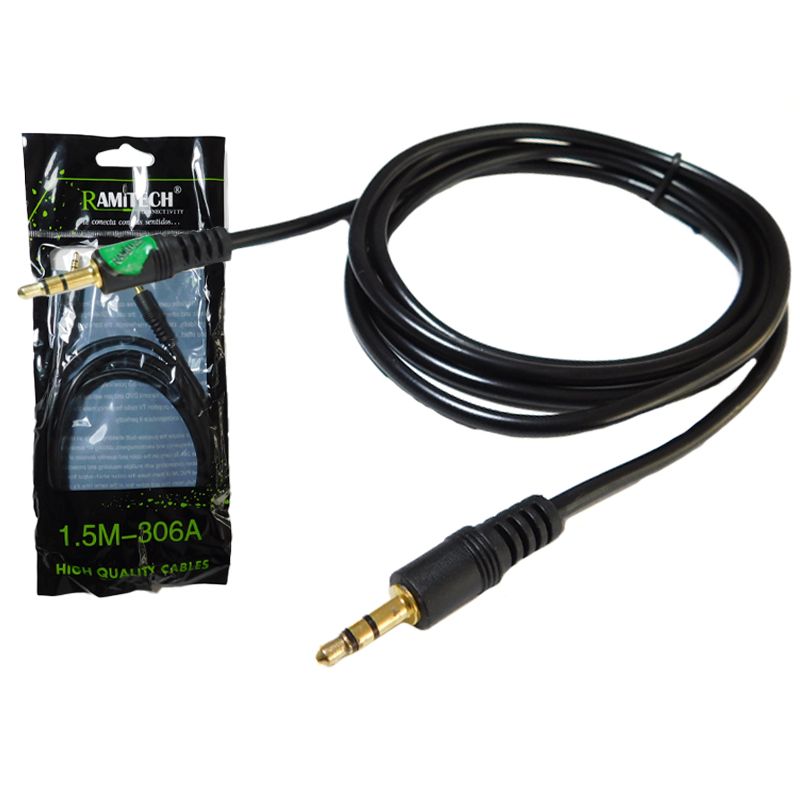RAMITECH - Cable Aux De Audio Plug 35mm 1x1 De 15M 3 Unds Ramitech