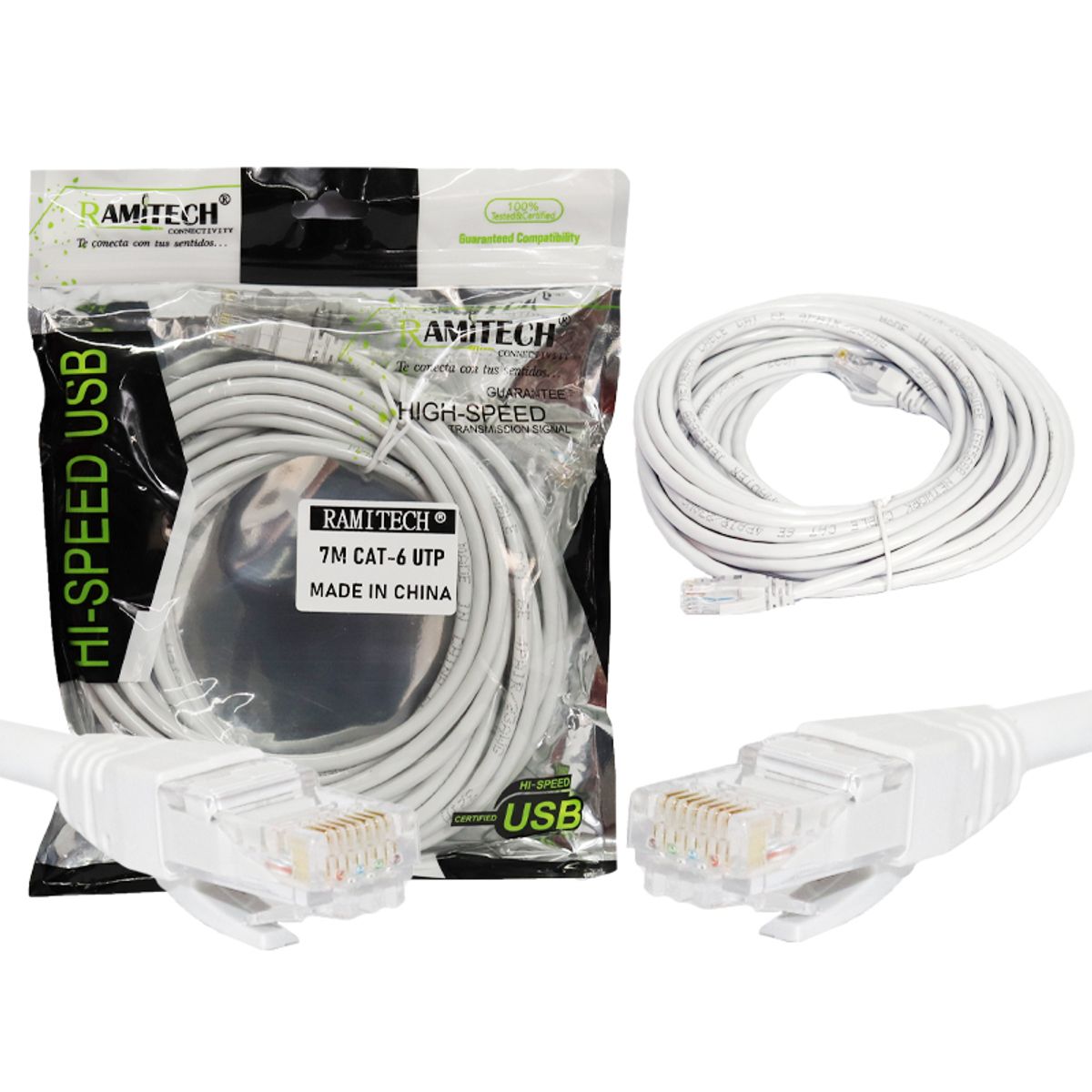RAMITECH - Cable Red 7 Metros Utp Pc Internet Cat 6 Ethernet Ramitech