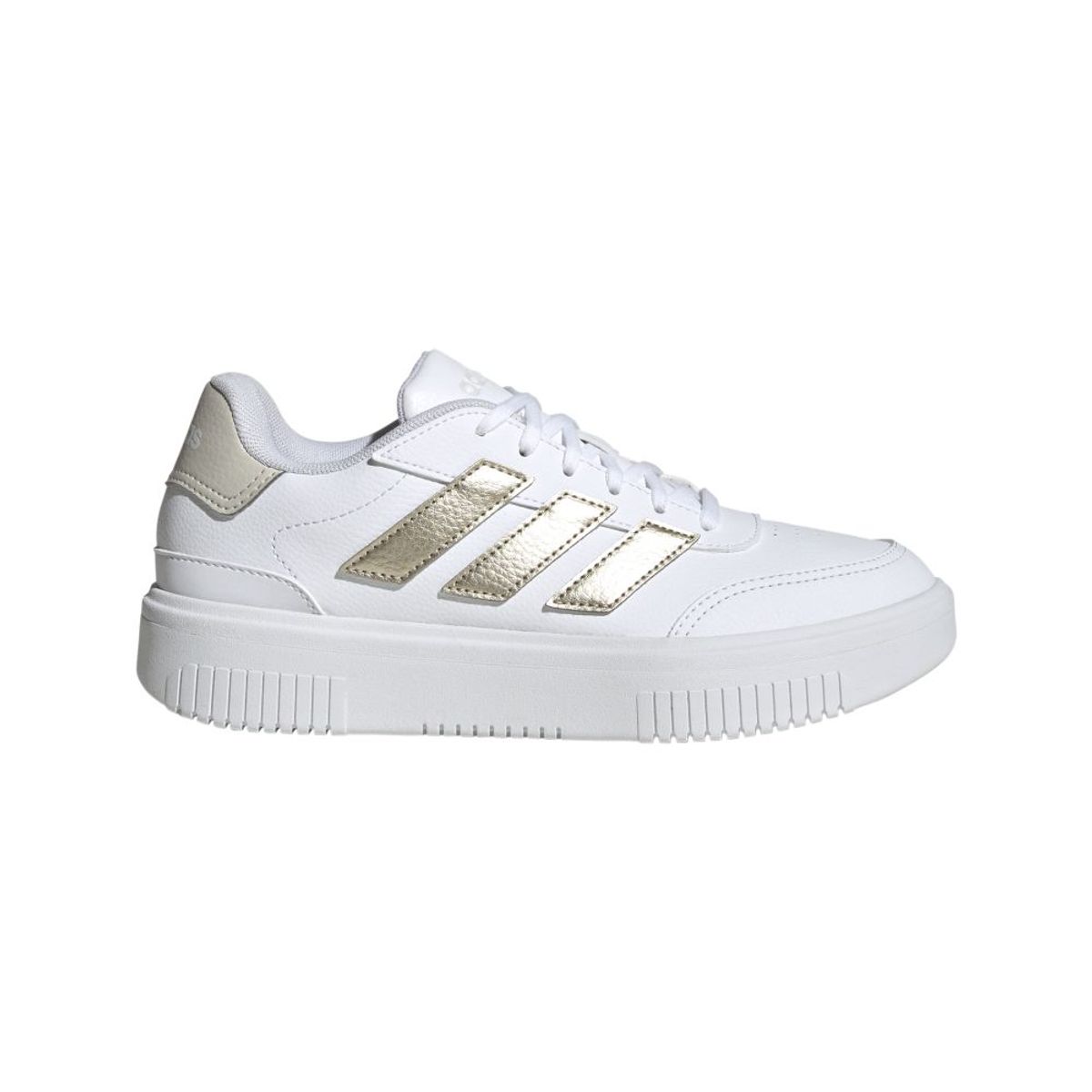 ADIDAS - Tenis Mujer Adidas Courtblock Bold - Blanco-Dorado