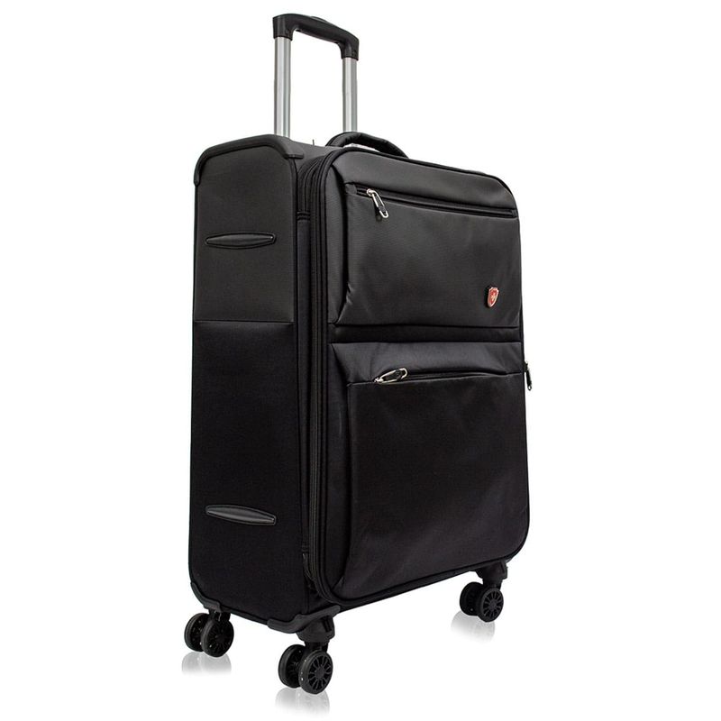 EXPLORA MALETAS - Maleta Blanda Mediana Spinner Negro