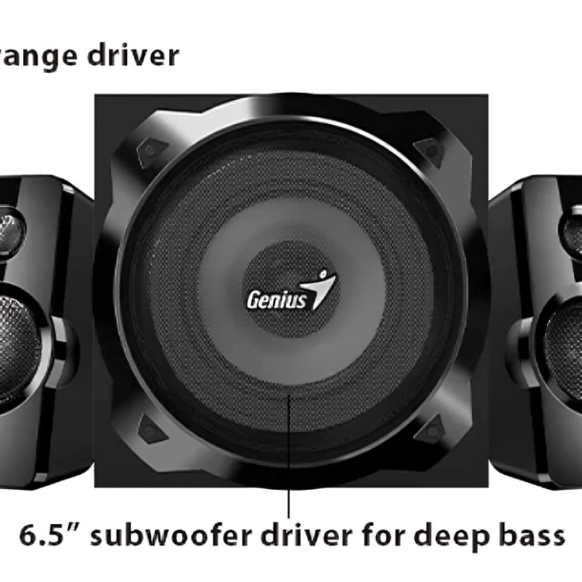 GENIUS - Parlantes Genius SW-2.1 1850 BT  Bluetooth 5.3  50W Subwoofer 25W