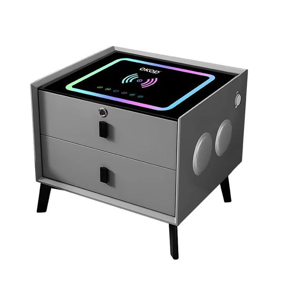 NOVEDADES - Nochero Inteligentes Con Estacion De Carga Inalambrica Bluetooth