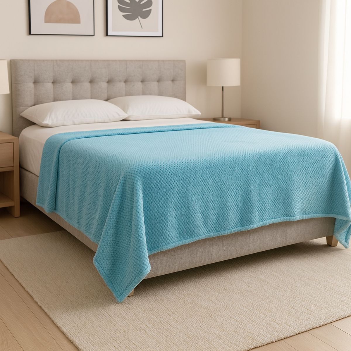 HARMONY HOME - Combo de 2 mantas frazadas suaves 190*230