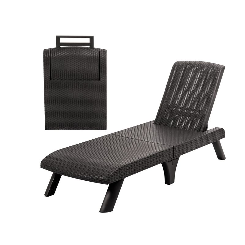 PLASTICOS MQ - Silla Cama Asoleadora Para Exterior Tipo Ratan Marca Mq