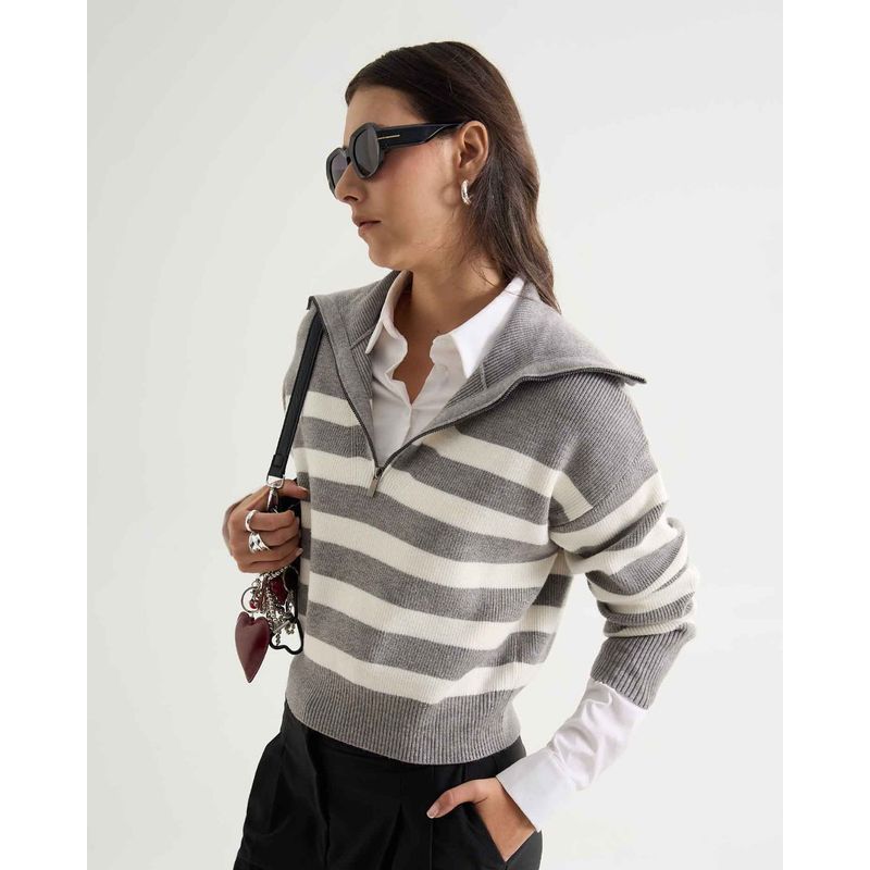 SEVEN SEVEN - Saco Para Mujer Abierto Color Gris Marca Seven Seven #28330675