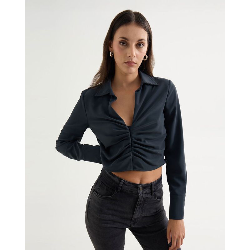 SEVEN SEVEN - Blusa Para Mujer Manga Larga Color Azul Marca Seven Seven #28124037