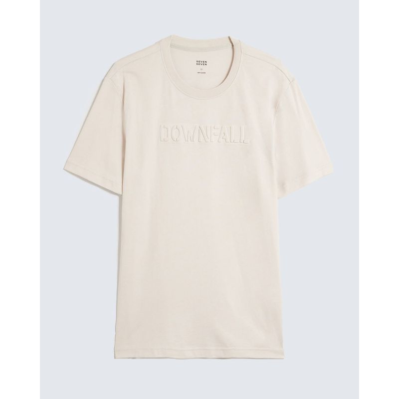 SEVEN SEVEN - Camiseta Para Hombre Manga Corta Cuello Redondo Color Marfil Marca Seven Seven #45092665