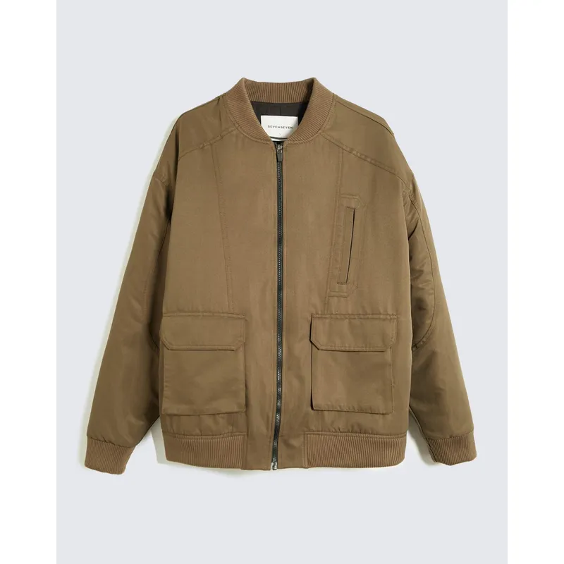 SEVEN SEVEN - Chaqueta Para Hombre Bomber Color Verde Marca Seven Seven #45080470