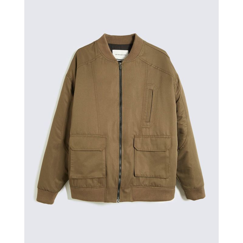 SEVEN SEVEN - Chaqueta Para Hombre Bomber Color Verde Marca Seven Seven #45080470