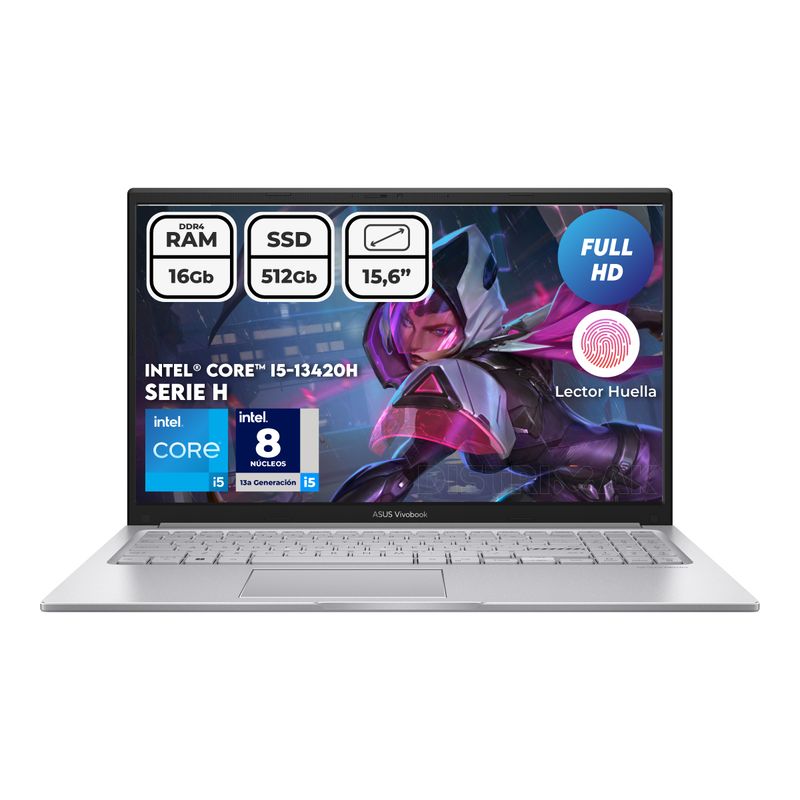 ASUS - Portátil Asus Intel Core I5 13420h Ram 16gb Ssd 512gb FHD Computador portátil