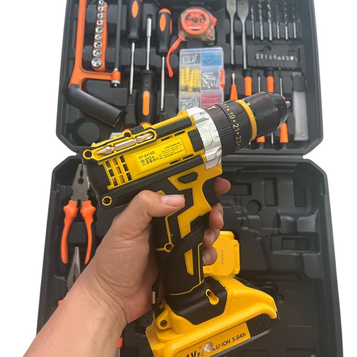 GENERICO - Taladro Inalambrico 24v Voltios Percutor + Accesorios