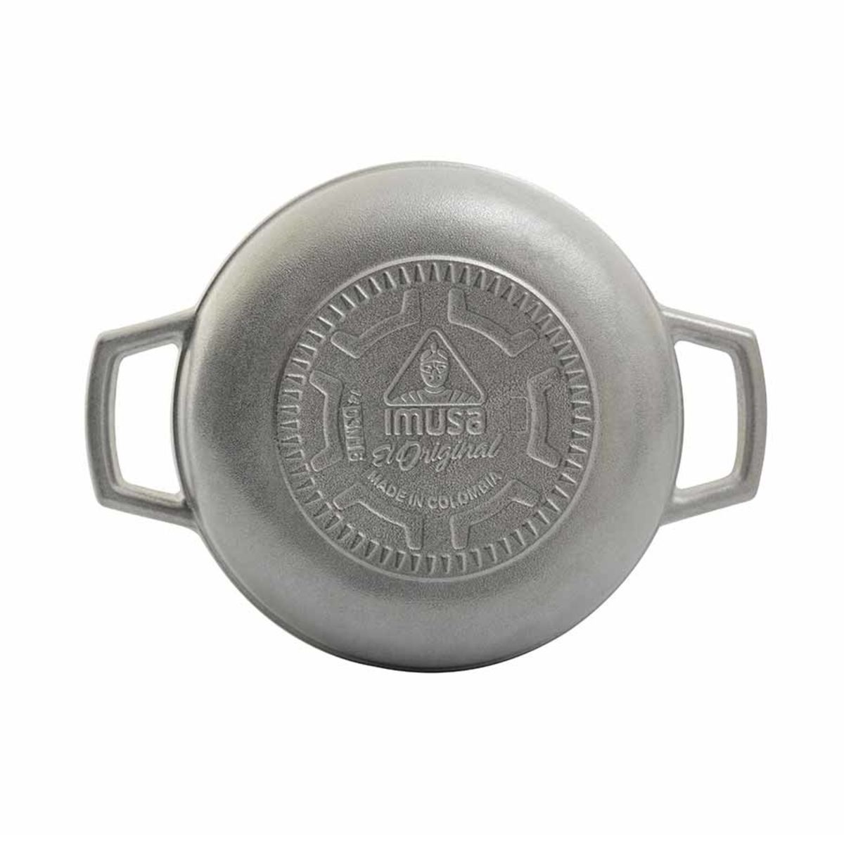 IMUSA - Caldero Imusa Aluminio Fundido 30 Cm Tapa Vidrio