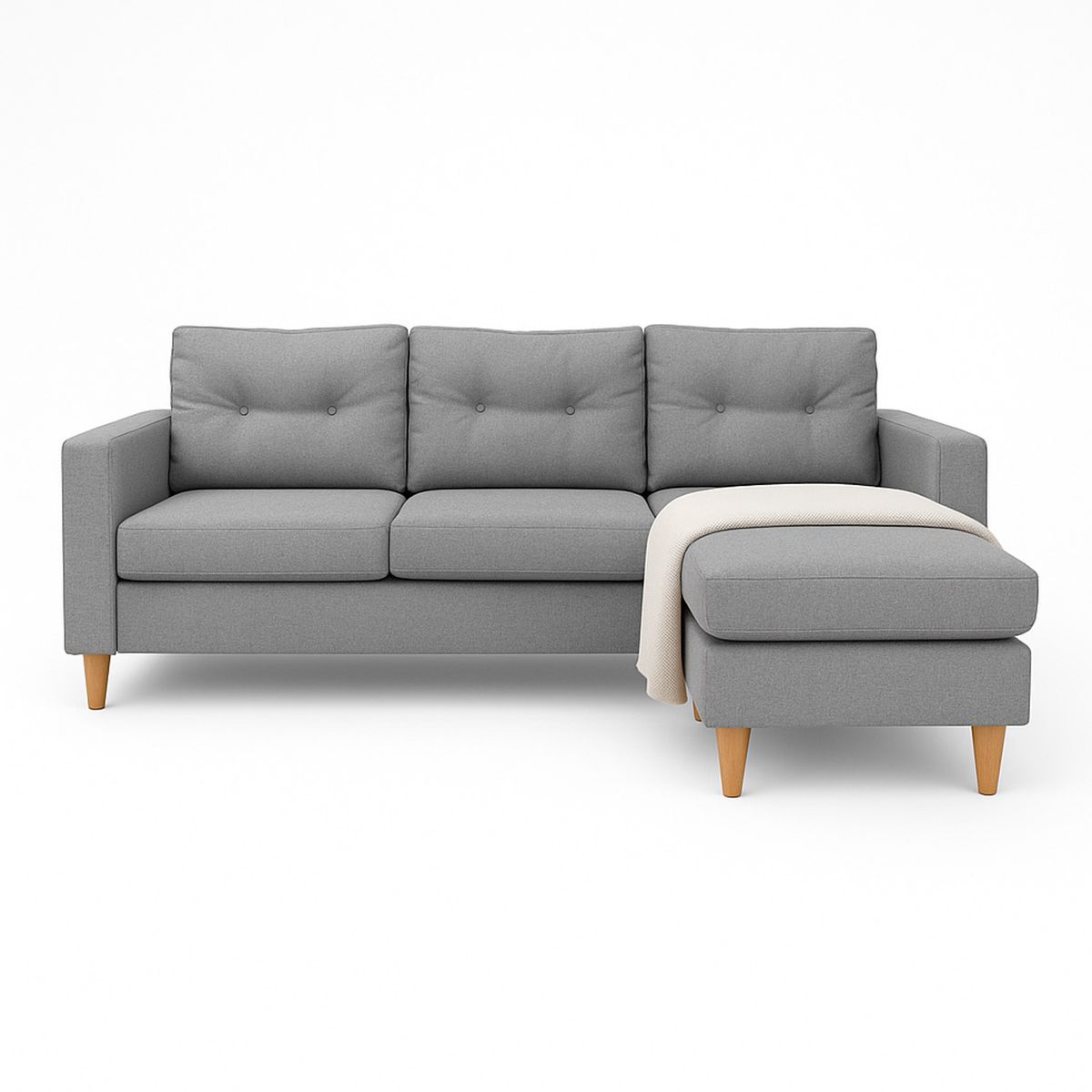 HIGH CLASS - Sala en L Cielo Gris - Intercambiable