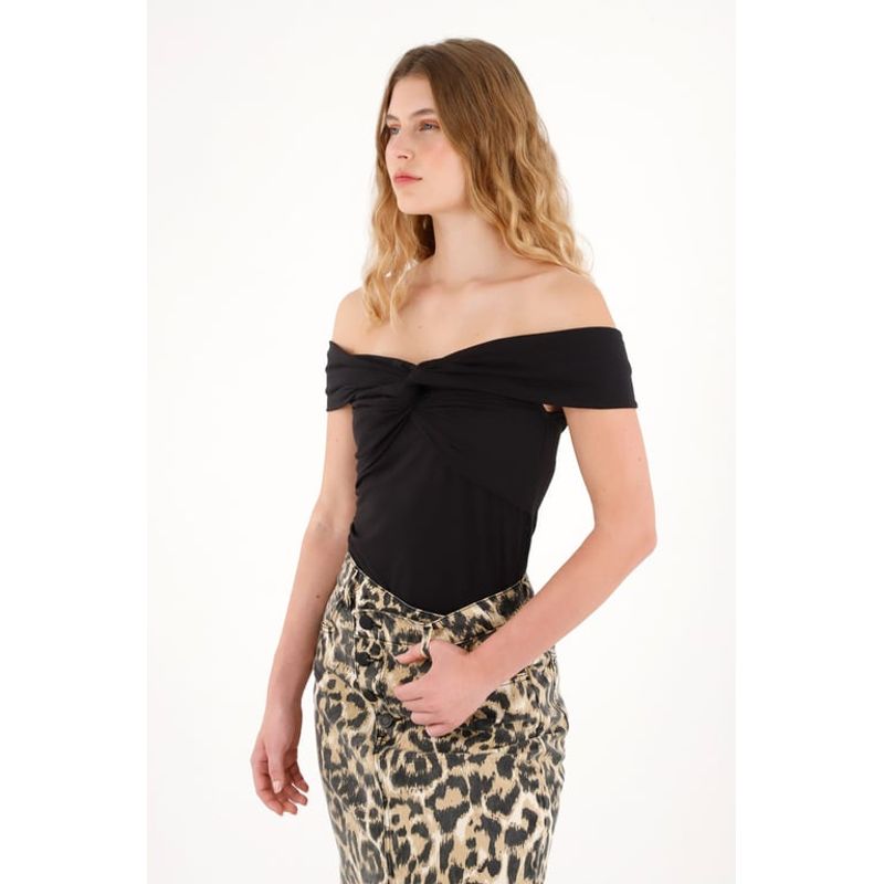 TENNIS - Camiseta ajustada de escote bandeja para mujer