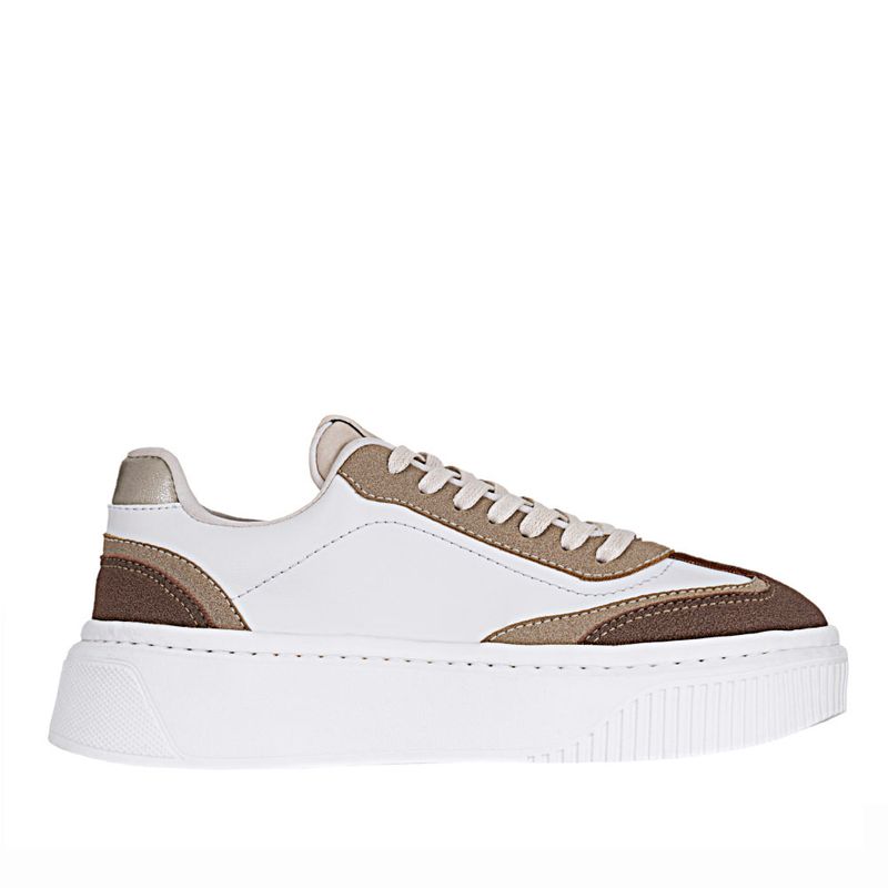 FRATTINI BELA - Tenis de Mujer marca FRATTINI BELA en Color CAFE BLANCO   TENIS INGRI