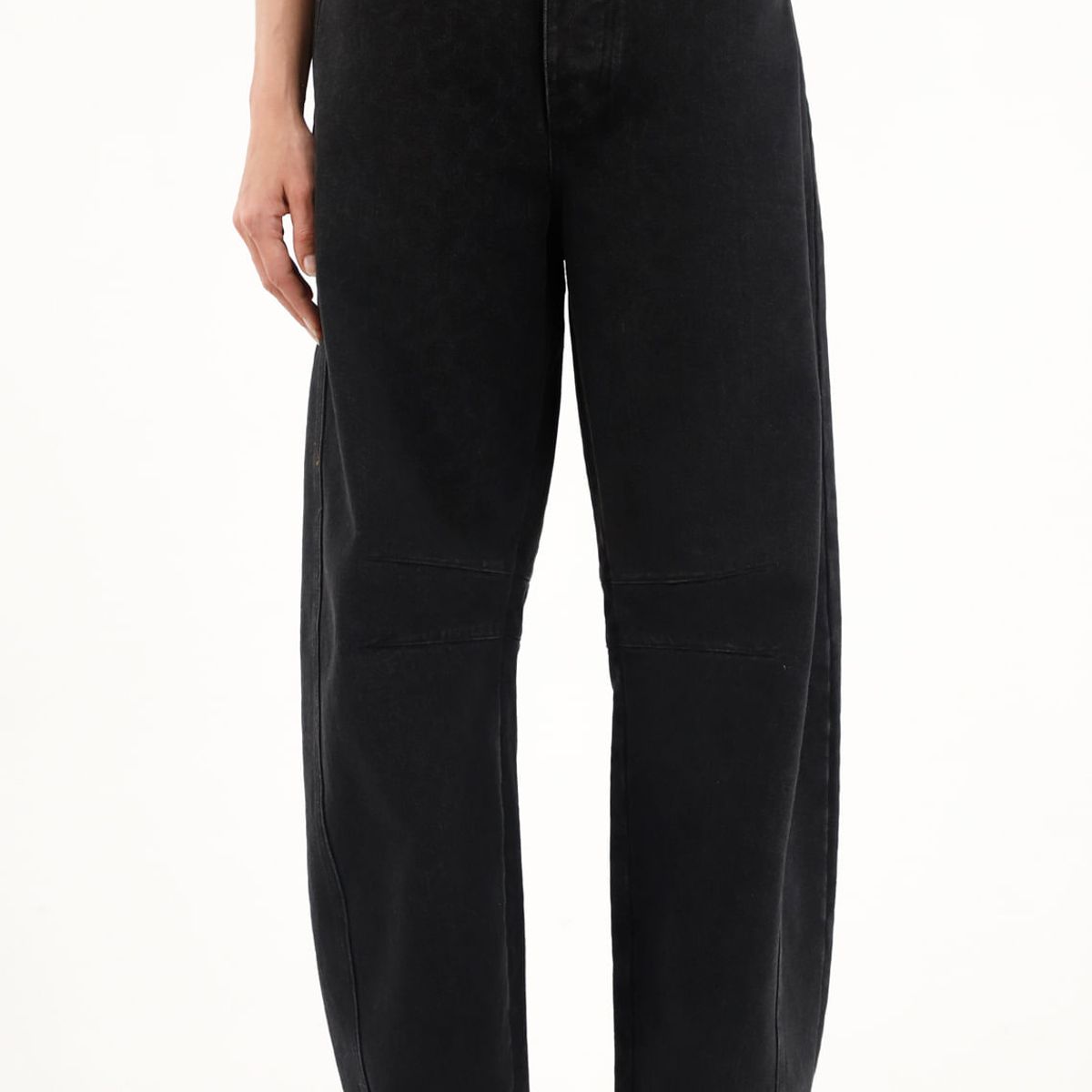 TENNIS - Jean Horseshoe con diseño animal print negro para mujer