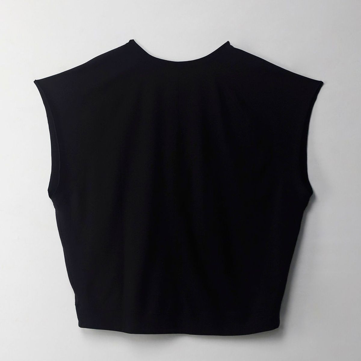 TOPMARK - Camiseta con cortes verticales negra para mujer