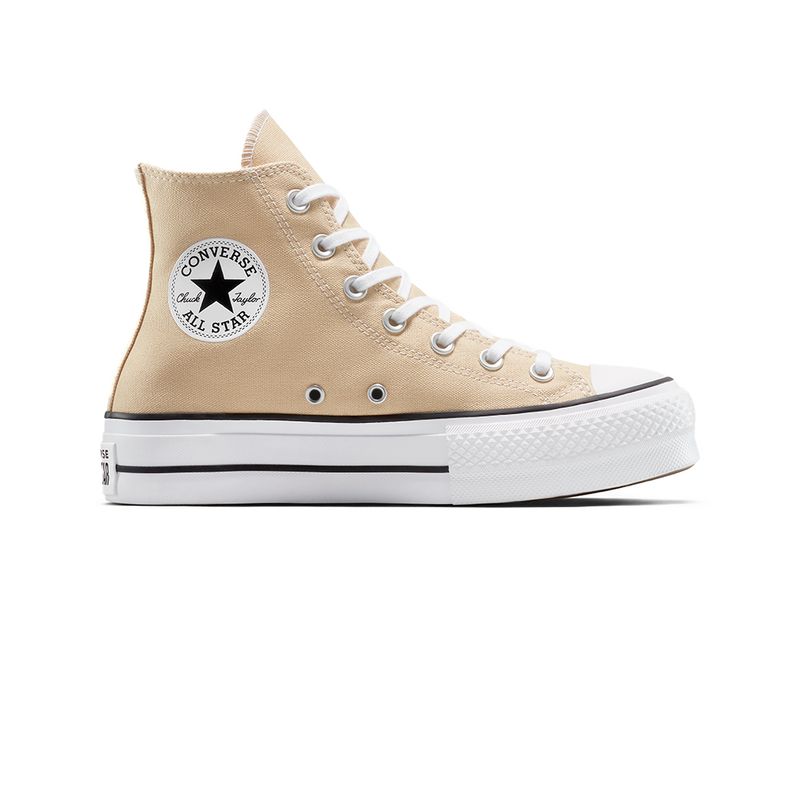 CONVERSE - Tenis Converse Botas Chuck Taylor AllStar Mujer-Beige/Blanco