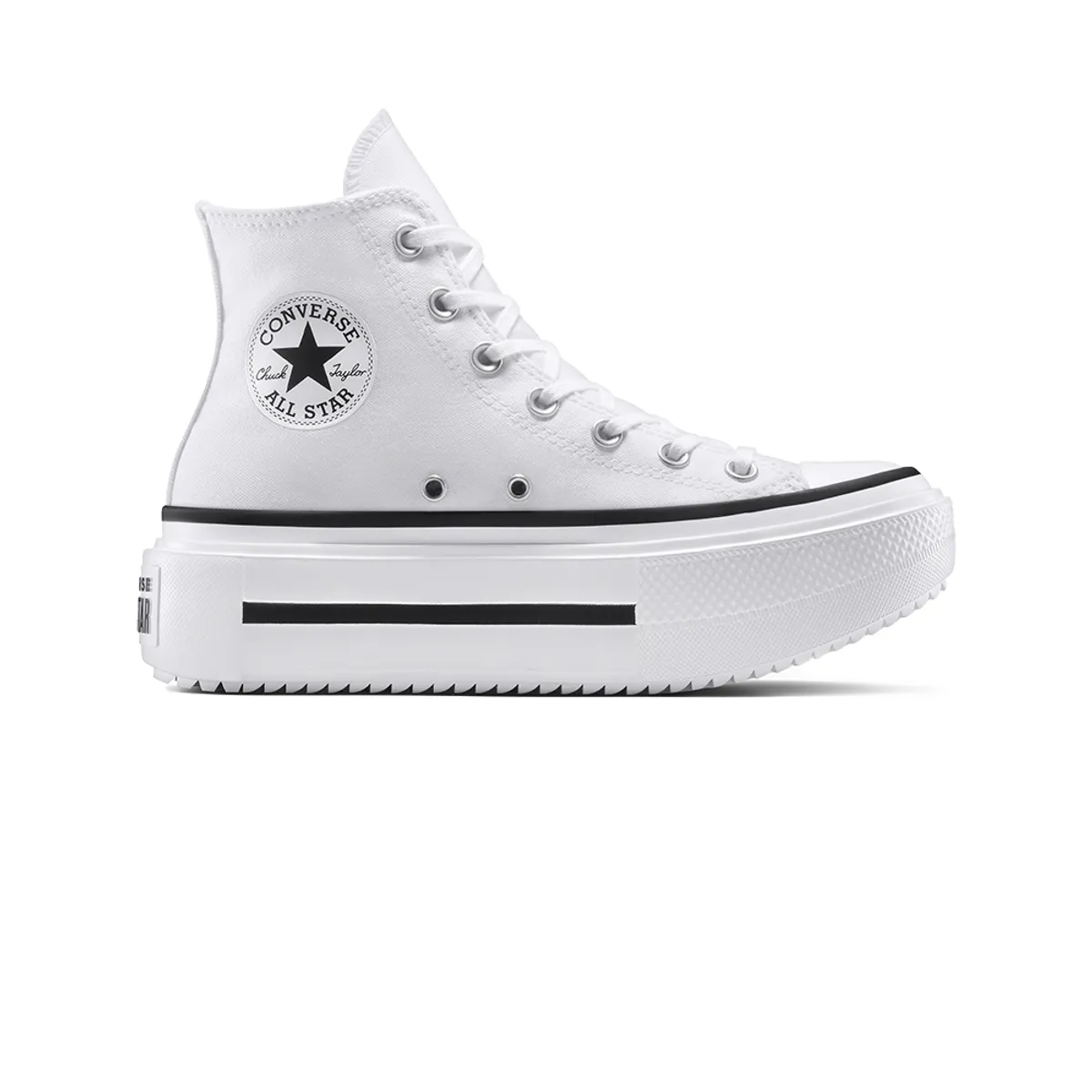 CONVERSE - Tenis Converse Botas Ctas Lift Double Stack Mujer-Blanco