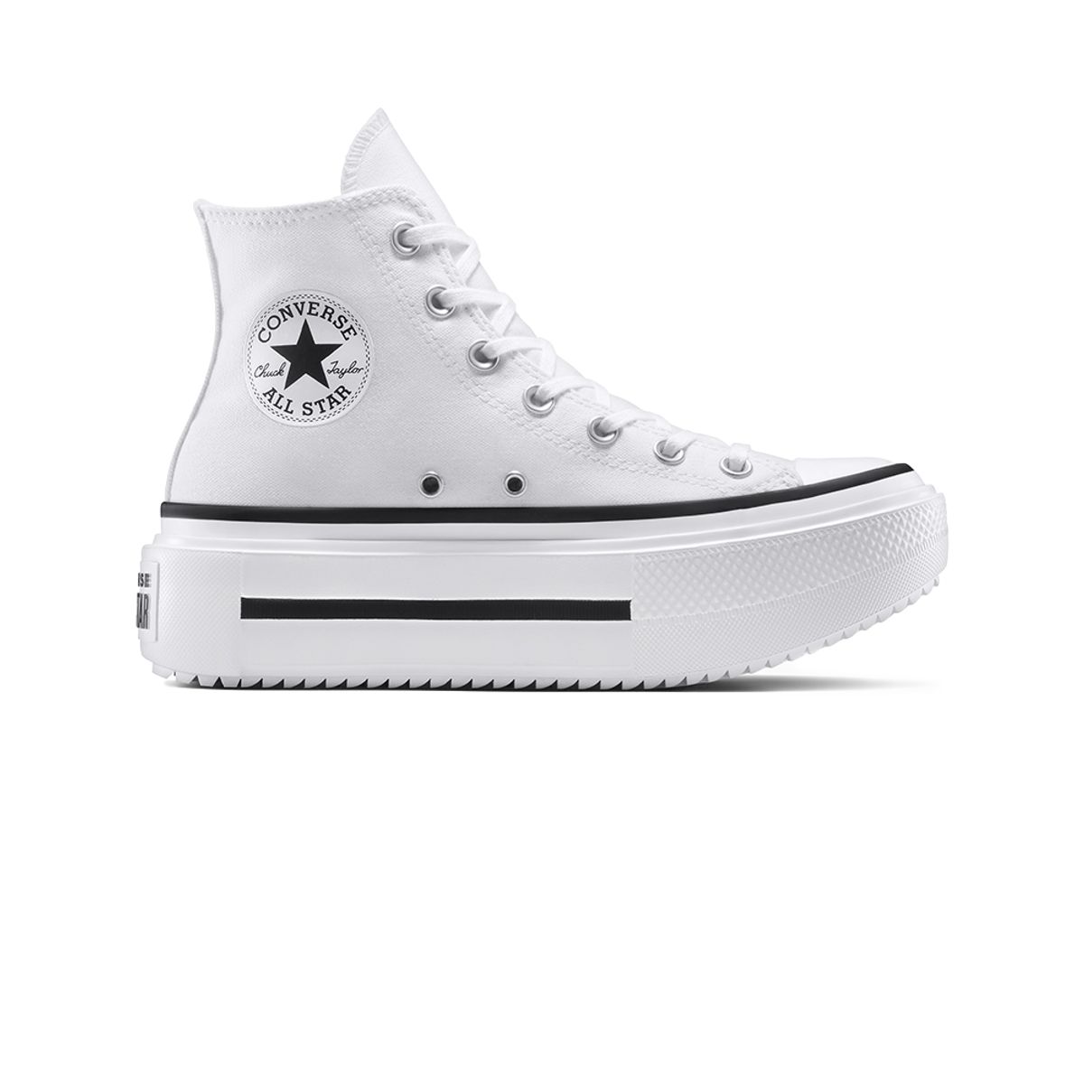 CONVERSE - Tenis Converse Botas Ctas Lift Double Stack Mujer-Blanco