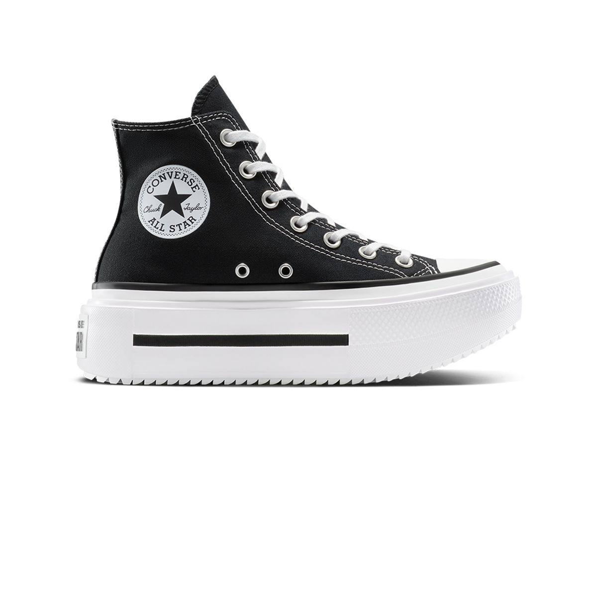 CONVERSE - Tenis Converse Botas Ctas Lift Double Stack Mujer-Negro