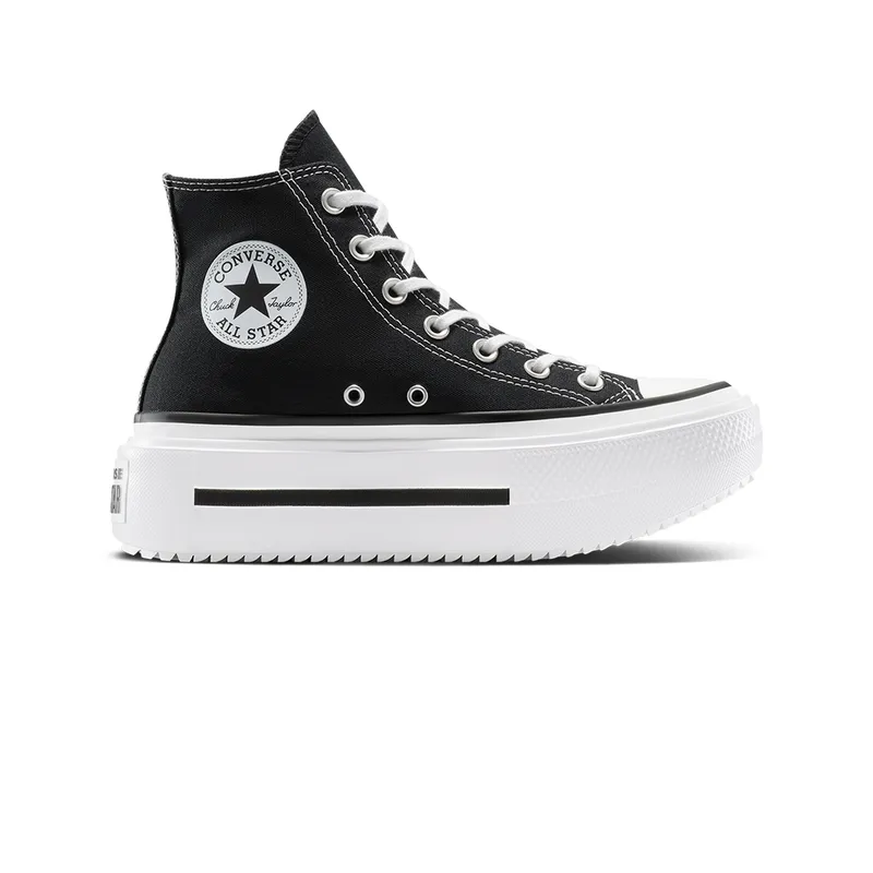 CONVERSE - Tenis Converse Botas Ctas Lift Double Stack Mujer-Negro