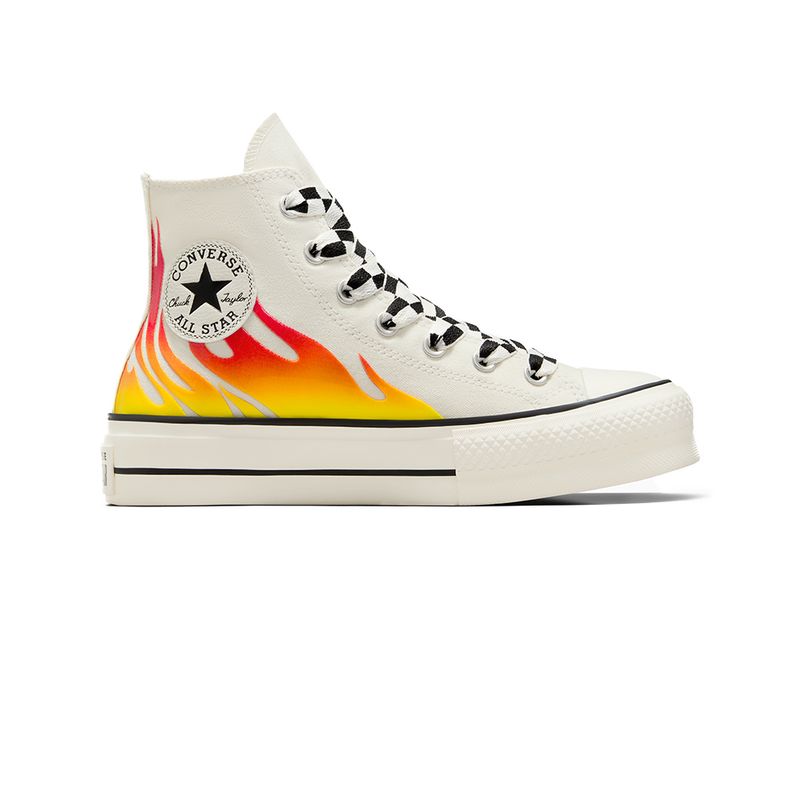 CONVERSE - Tenis Converse Botas Chuck Taylor All Star Lift Mujer-Beige