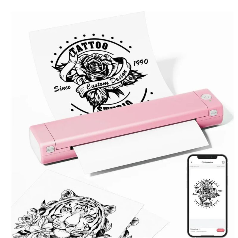 GENERICO - Impresora Portatil Phomemo Bluetooth Termica + Resma Carta