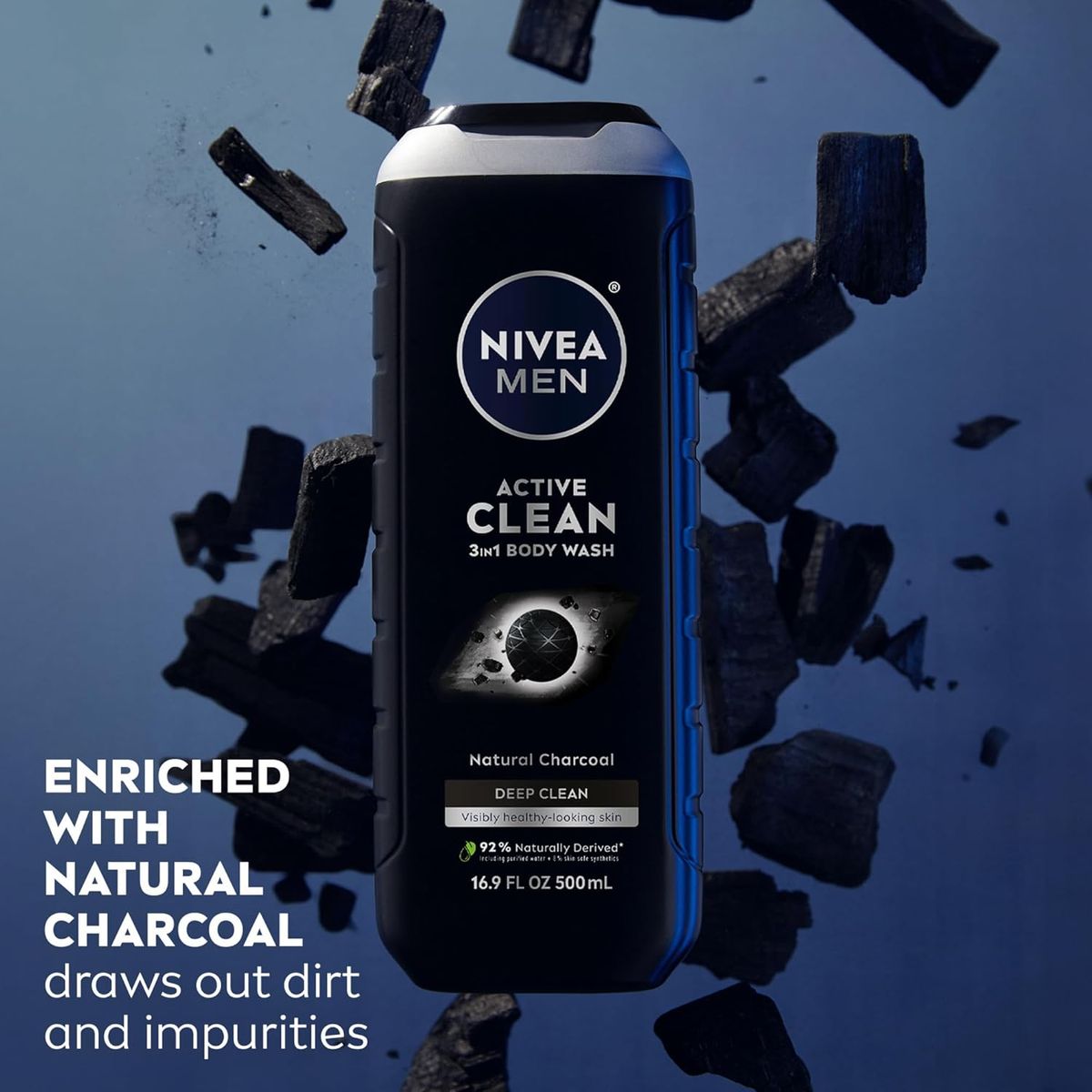 NIVEA - Jabón Líquido Corporal Nivea Men Active Clean 500ml
