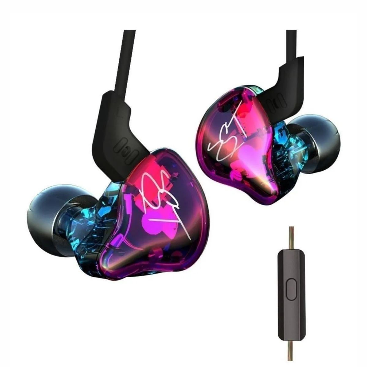 KZ - Audifonos In-ear KZ ZST Purple con microfono