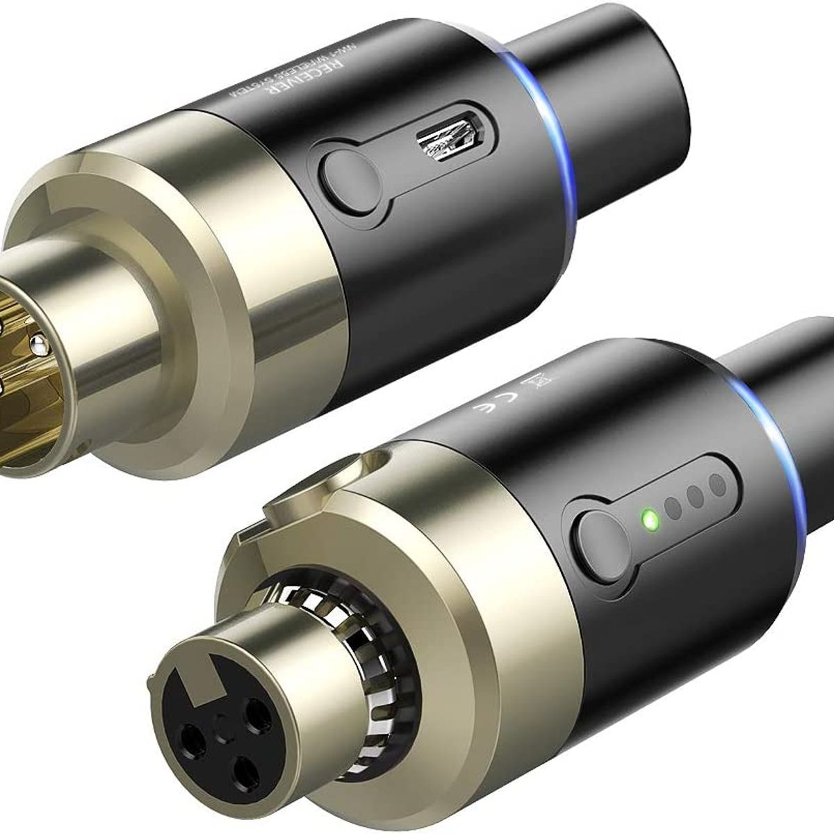 GENERICO - Lekato Receptor Transmisor De Micrófono Inalámbrico De 5 Color Negro