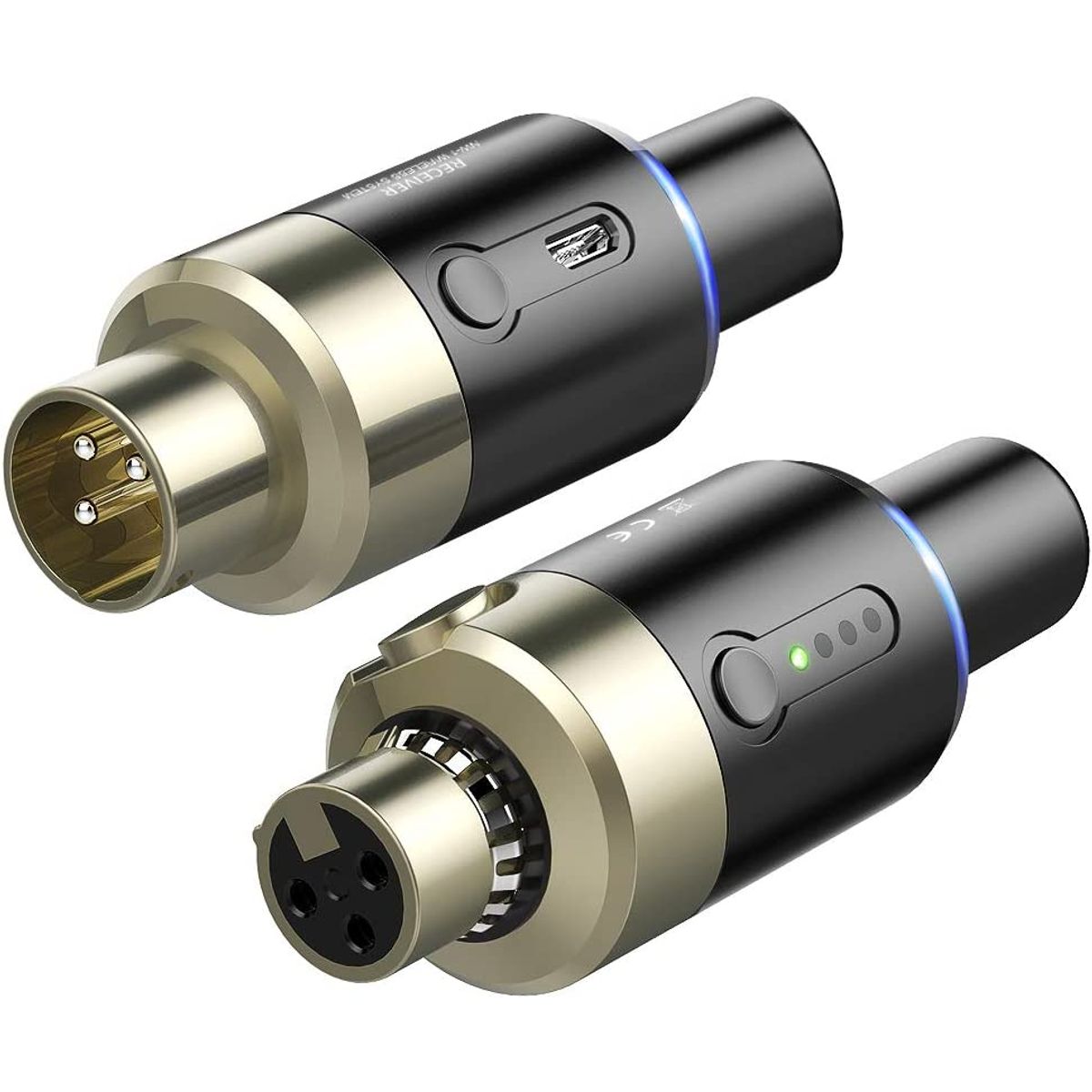 GENERICO - Lekato Receptor Transmisor De Micrófono Inalámbrico De 5 Color Negro