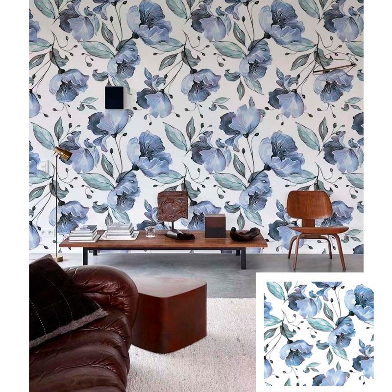 GENERICO - Papel Vinilo Adhesivo De 10 M X 45 Cm Azul