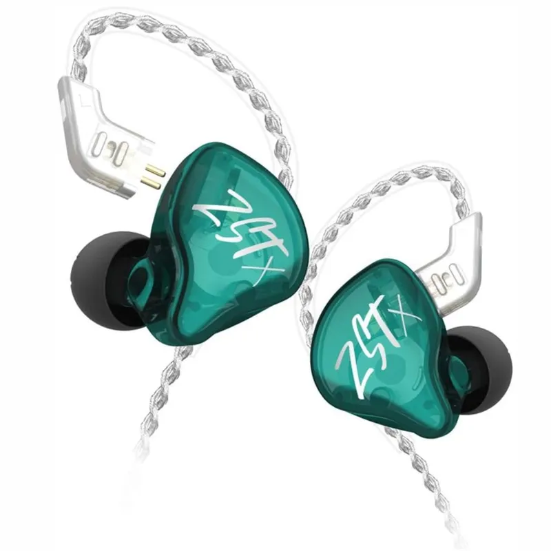 KZ - Audifonos In-ear KZ ZST X Cian con microfono