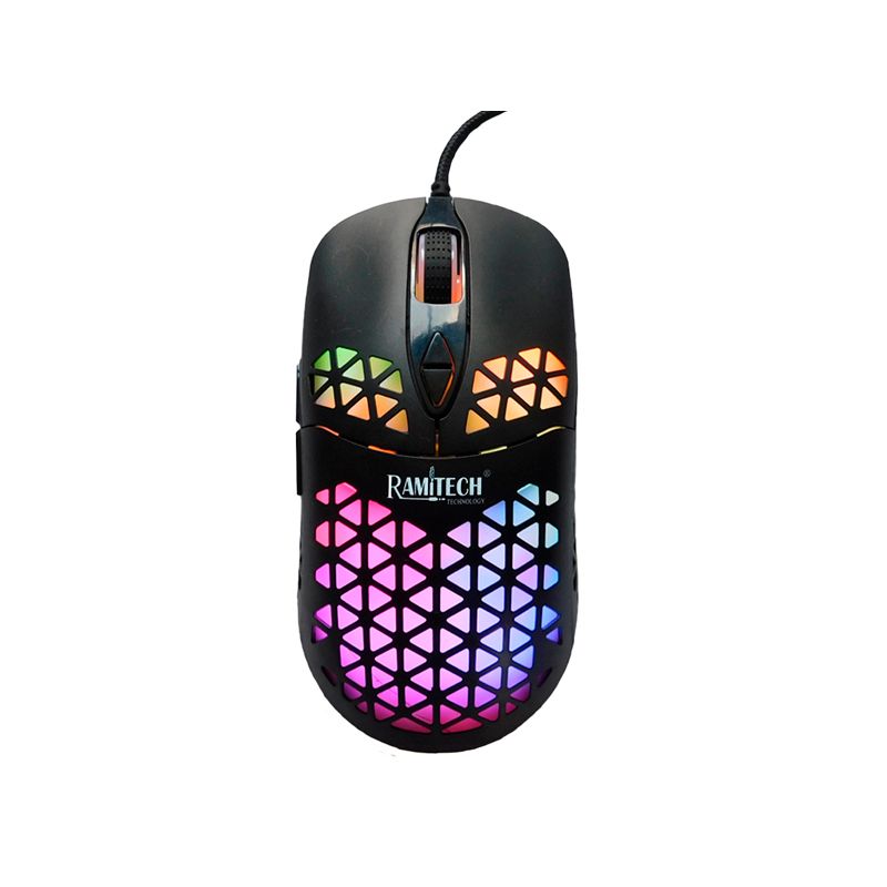 RAMITECH - Mouse Gamer Cable Usb Rgb Ramitech