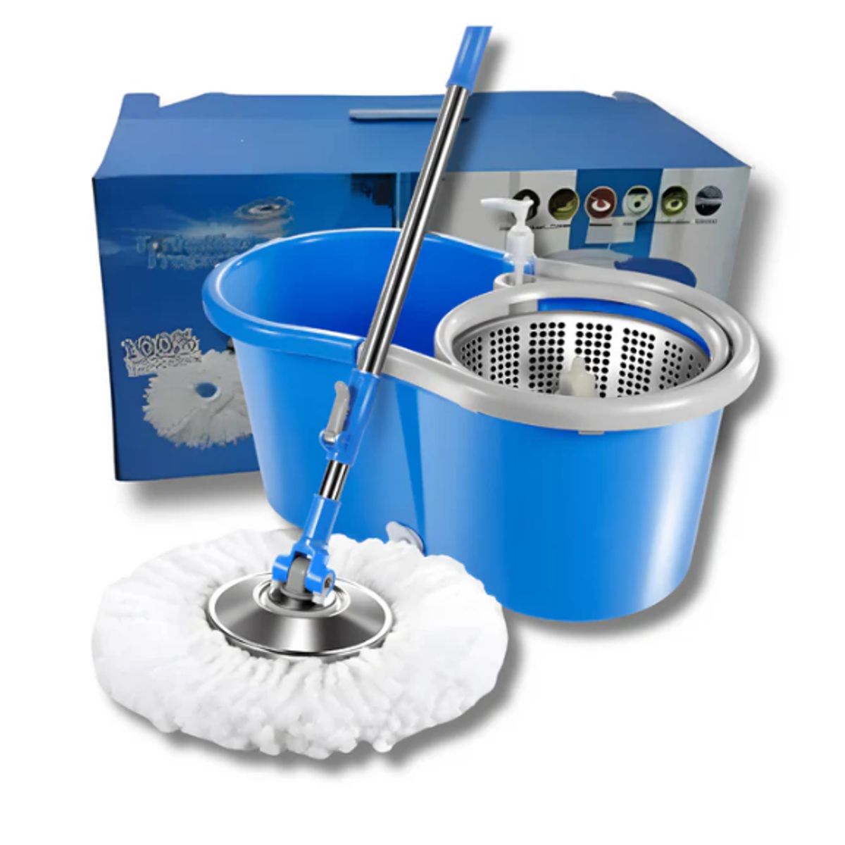 GENERICO - Trapero De Cubo Giratorio Mop360 + Repuesto