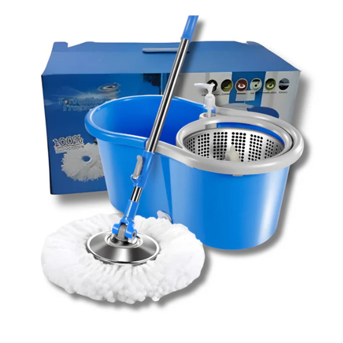 GENERICO - Trapero De Cubo Giratorio Mop360 + Repuesto