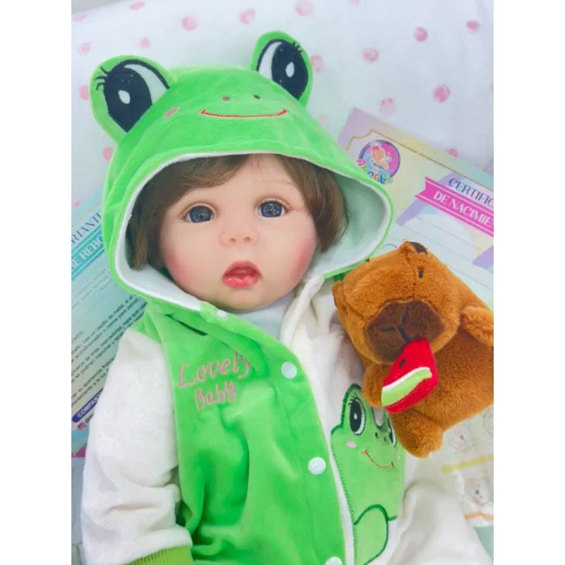 GENERICO - ❤ Bebe Reborn ❤ Emiliano ❤ Ropa De Ranita ❤