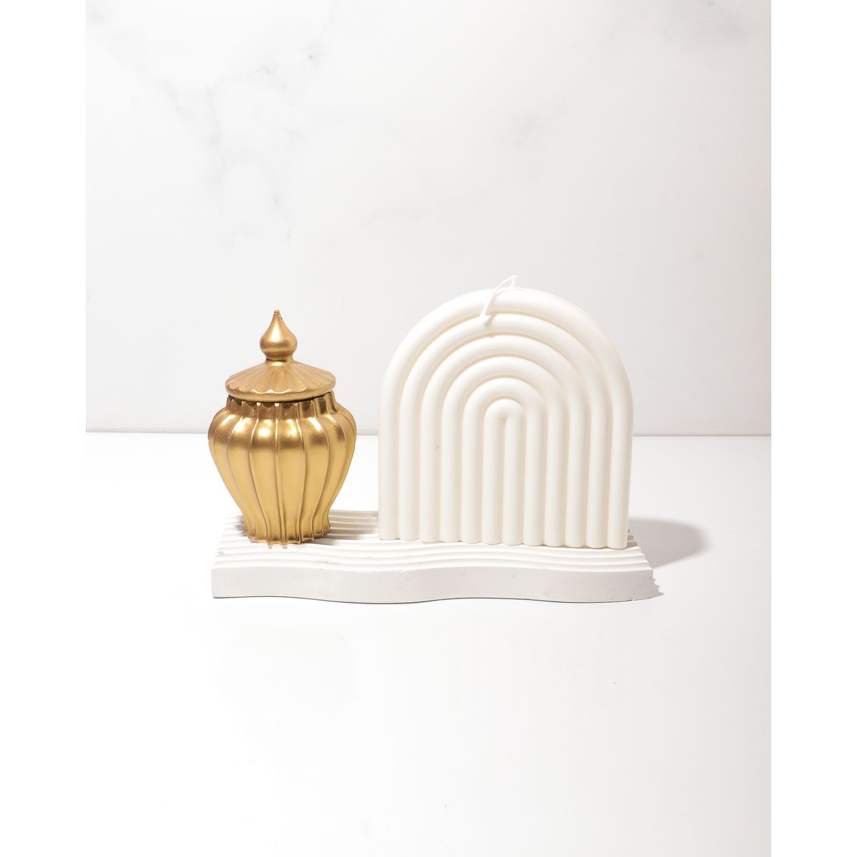 DECORACIONES ALE Y GABI - Centro de Mesa Anfora Gold