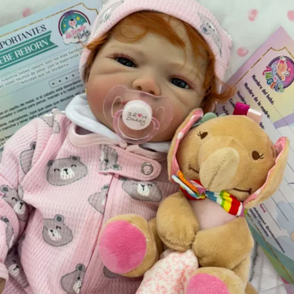 GENERICO - ❤ Bebe Reborn ❤ Violeta ❤ Ropa Rosada ❤