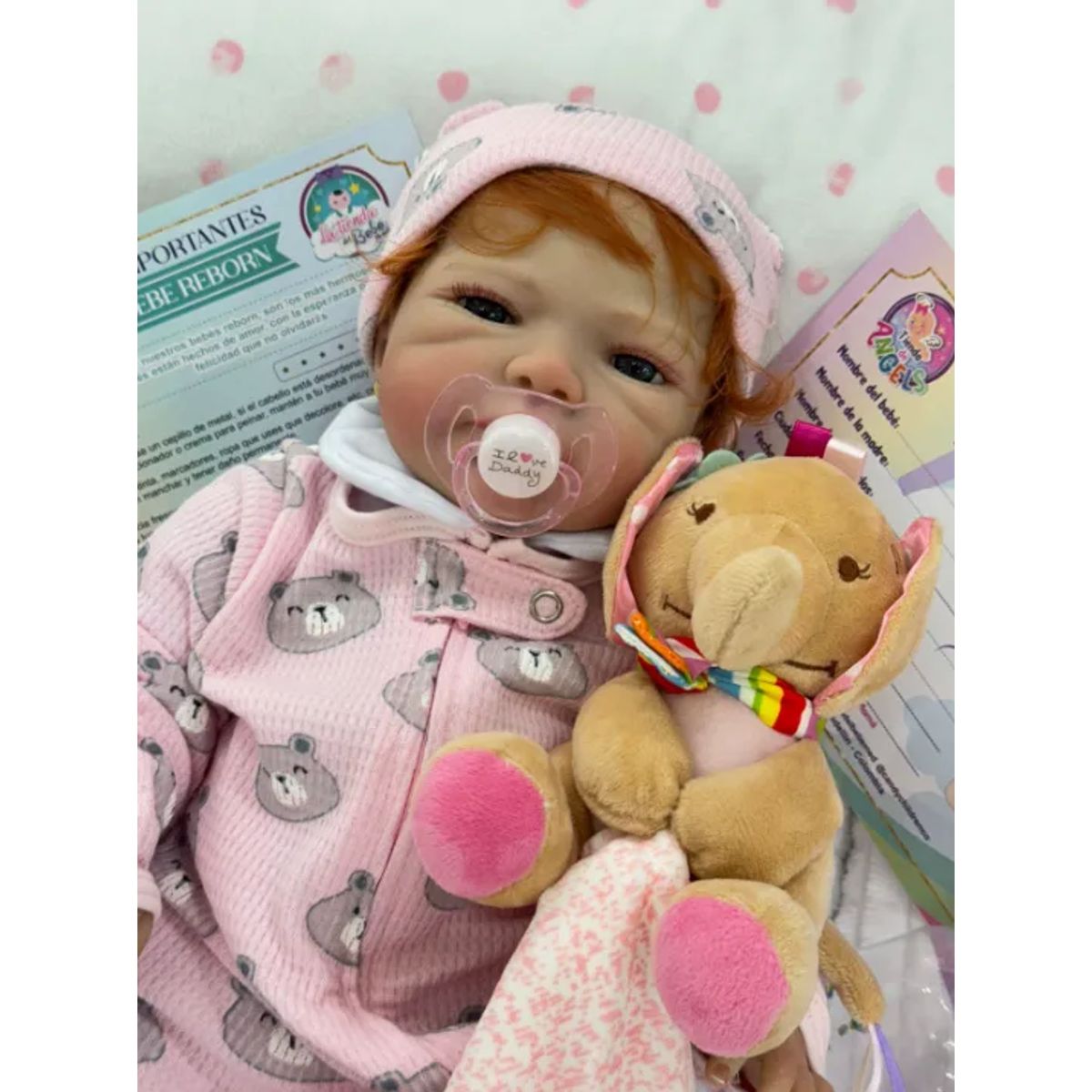 GENERICO - ❤ Bebe Reborn ❤ Violeta ❤ Ropa Rosada ❤