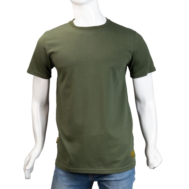 ALMA DE AVIADOR - Camiseta Cuello R  Alma de Aviador Verde Mil  Algodón Peruano